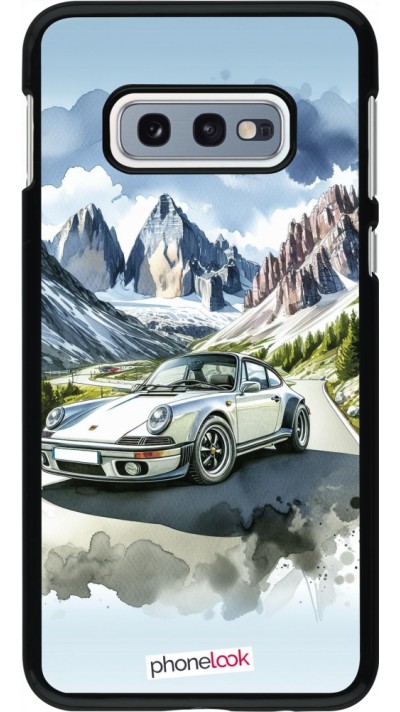 Coque Samsung Galaxy S10e - Porsche 911 Mountain Watercolor