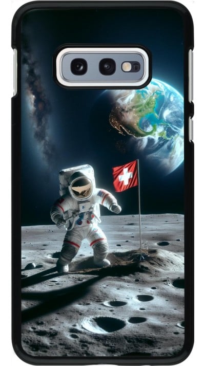 Coque Samsung Galaxy S10e - Astro Suisse sur lune