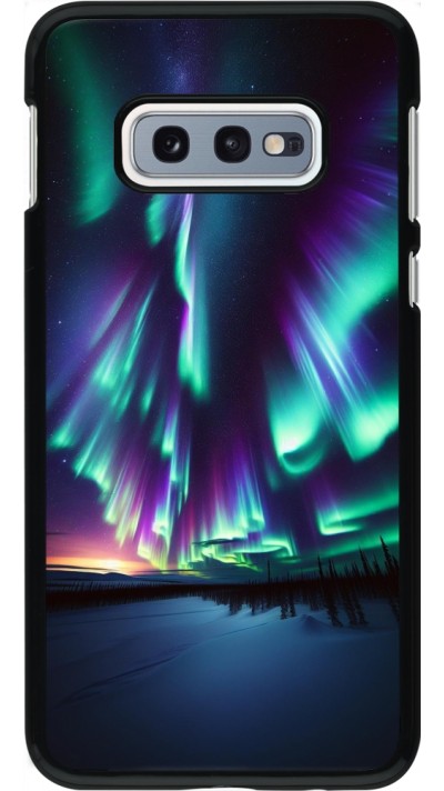 Coque Samsung Galaxy S10e - Aurore Boréale Étincelante