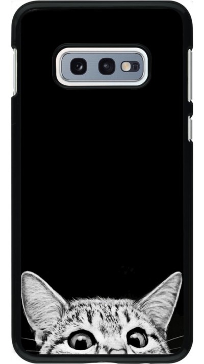 Coque Samsung Galaxy S10e - Cat Looking Up Black