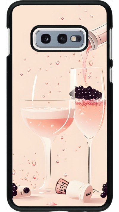 Samsung Galaxy S10e Case Hülle - Champagne Pouring Pink