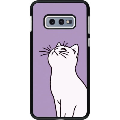 Samsung Galaxy S10e Case Hülle - Chat auf lila Hintergrund