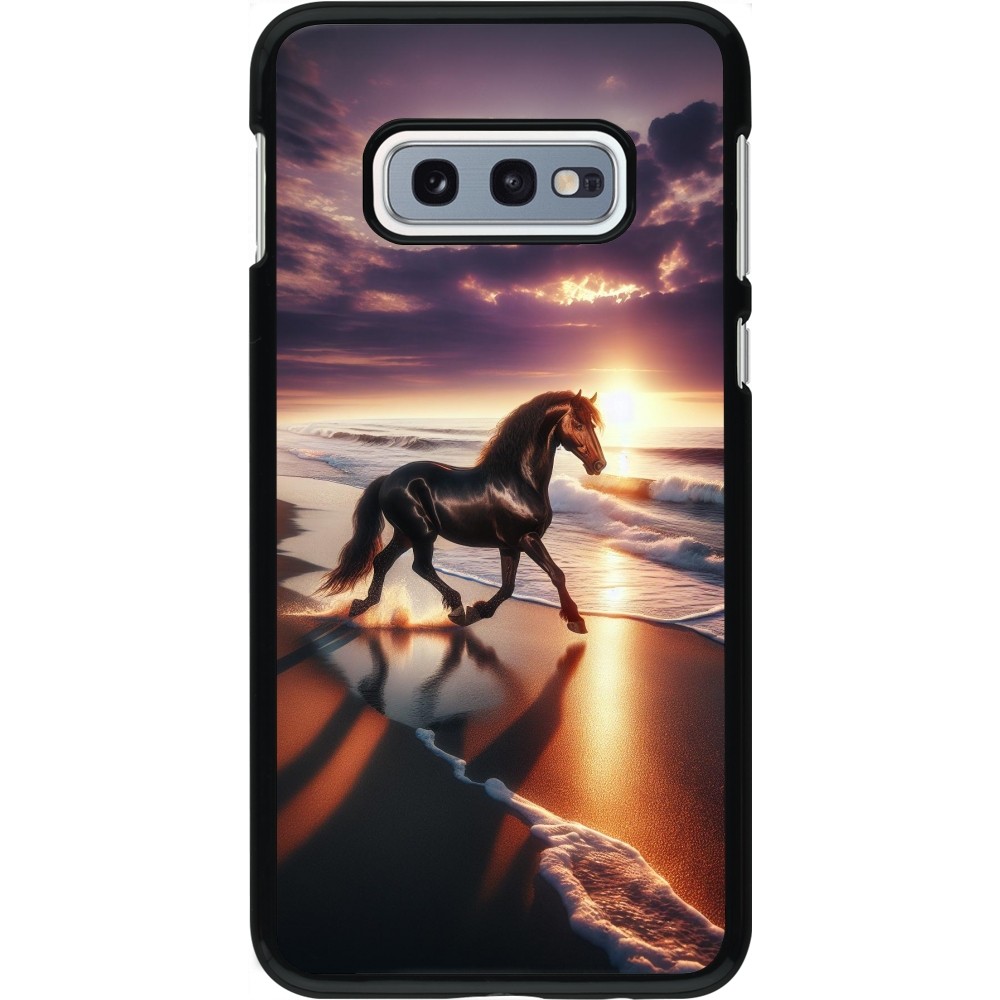 Samsung Galaxy S10e Case Hülle - Pferd majestätisch Strand