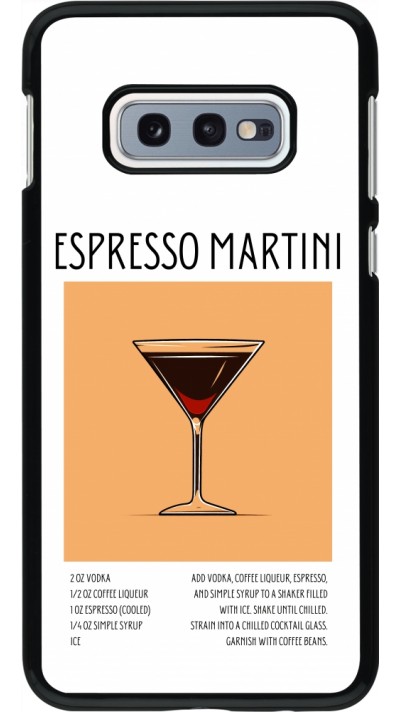 Samsung Galaxy S10e Case Hülle - Cocktail Rezept Espresso Martini