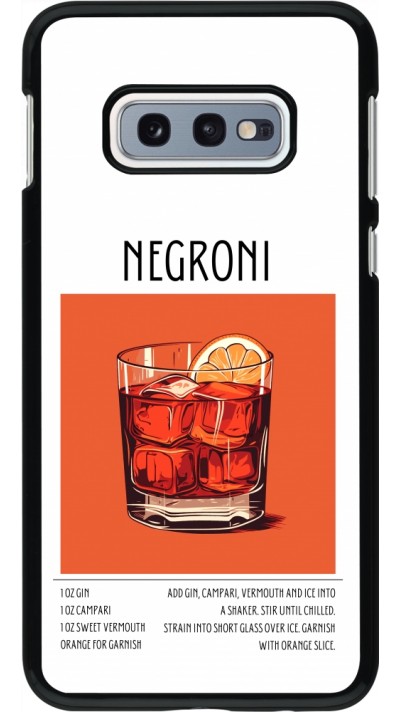Samsung Galaxy S10e Case Hülle - Cocktail Rezept Negroni