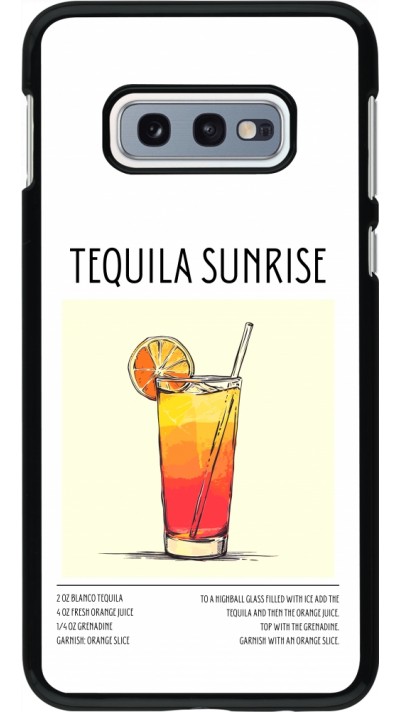 Samsung Galaxy S10e Case Hülle - Cocktail Rezept Tequila Sunrise