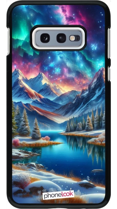 Samsung Galaxy S10e Case Hülle - Fantasiebergsee Himmel Sterne