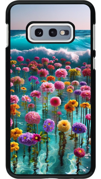 Samsung Galaxy S10e Case Hülle - Blumenmeer Wellen