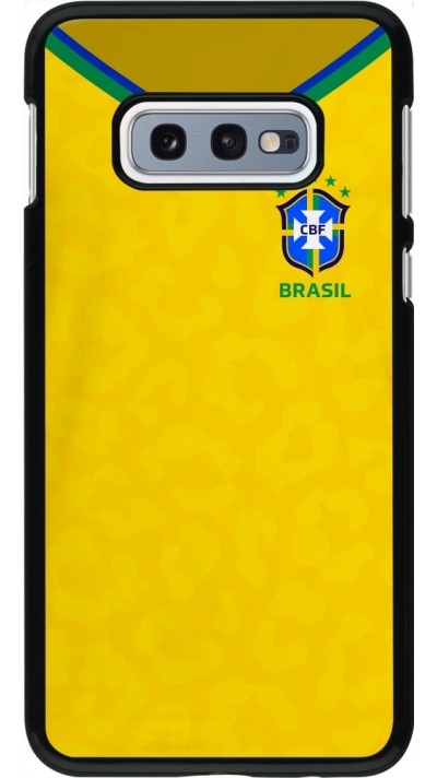 Coque Samsung Galaxy S10e - Maillot de football Brésil 2022 personnalisable