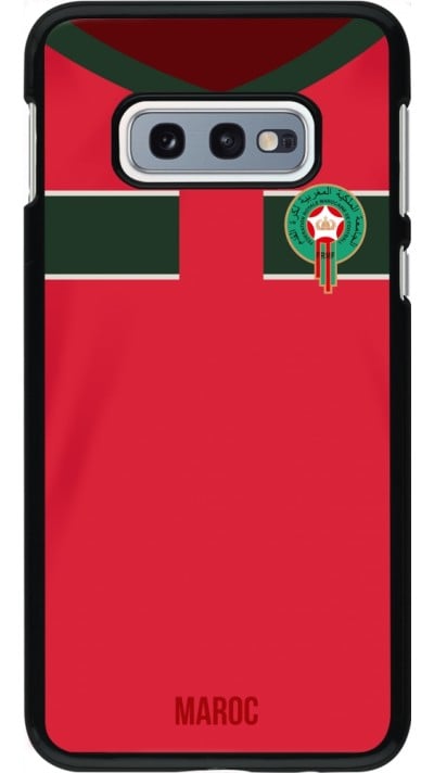 Coque Samsung Galaxy S10e - Maillot de football Maroc 2022 personnalisable