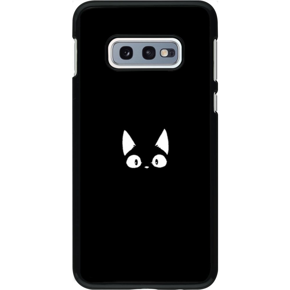 Hülle Samsung Galaxy S10e - Funny cat on black