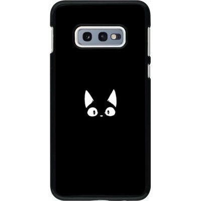 Hülle Samsung Galaxy S10e - Funny cat on black