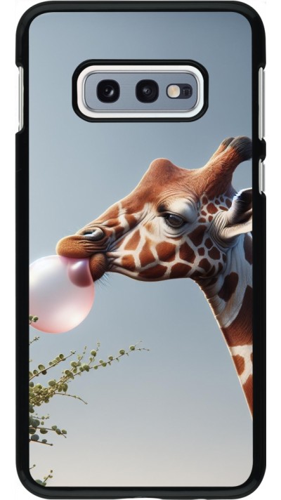 Samsung Galaxy S10e Case Hülle - Giraffe mit Blase