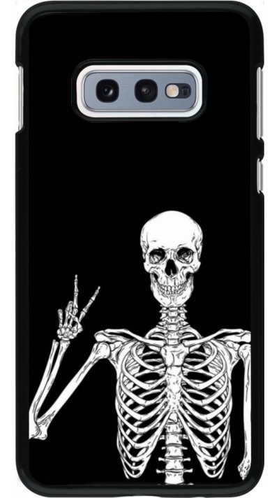 Coque Samsung Galaxy S10e - Halloween 2023 peace skeleton