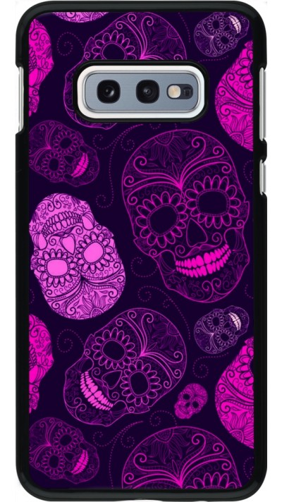 Coque Samsung Galaxy S10e - Halloween 2023 pink skulls