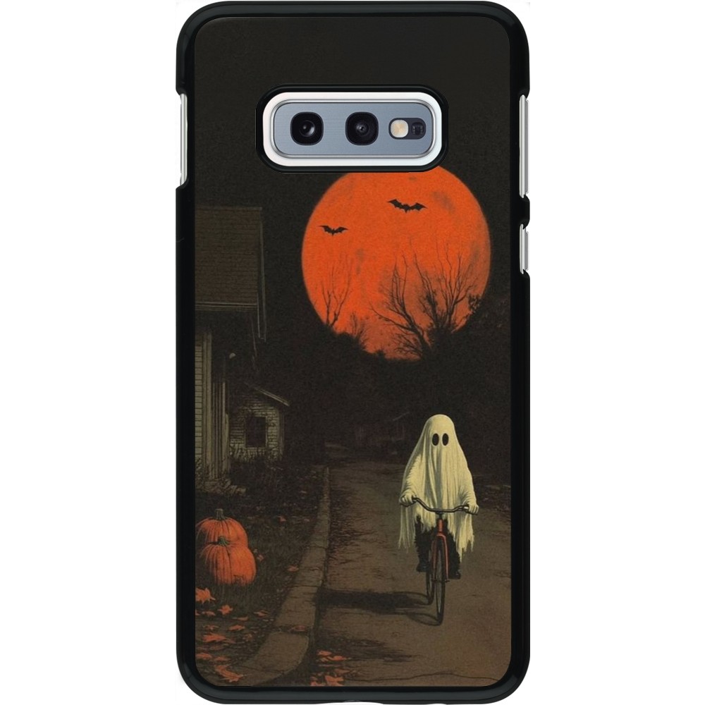 Coque Samsung Galaxy S10e - Halloween 2025 Ghost on a bicycle