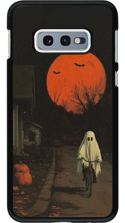 Coque Samsung Galaxy S10e - Halloween 2025 Ghost on a bicycle