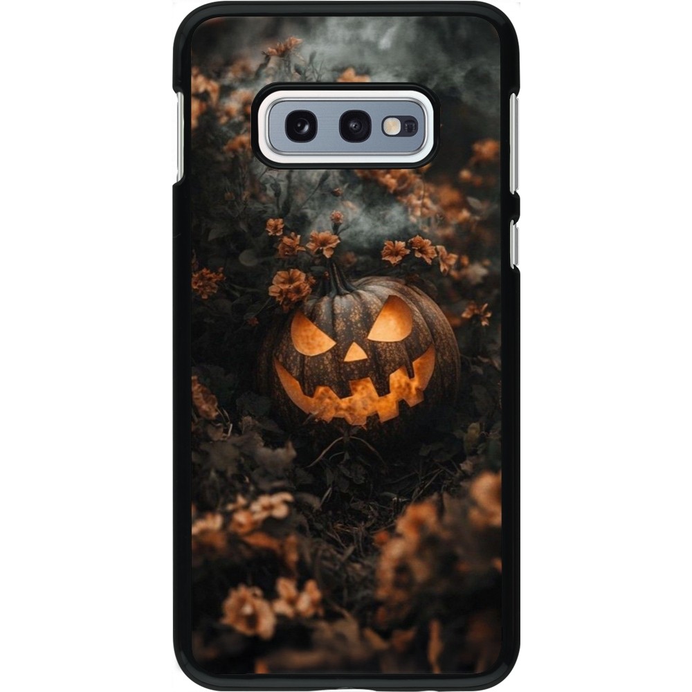 Coque Samsung Galaxy S10e - Halloween 2025 Pumpkin with flowers