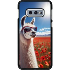 Samsung Galaxy S10e Case Hülle - Lama Chic in Mohnblume