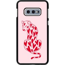 Coque Samsung Galaxy S10e - Leopard with hearts 2026