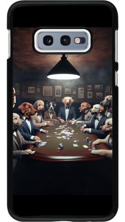 Samsung Galaxy S10e Case Hülle - Die Pokerhunde