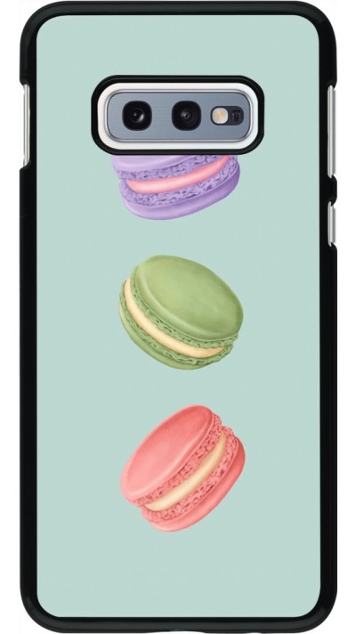Coque Samsung Galaxy S10e - Macarons on green background