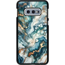 Samsung Galaxy S10e Case Hülle - Grüner Blauer Goldener Marmor