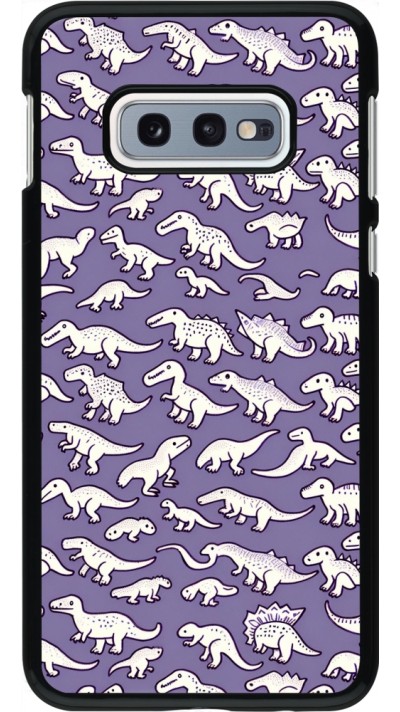 Samsung Galaxy S10e Case Hülle - Mini-Dino-Muster violett