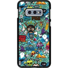 Coque Samsung Galaxy S10e - Mixed Cartoons Turquoise