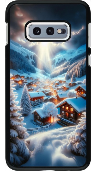 Samsung Galaxy S10e Case Hülle - Berg Schnee Licht