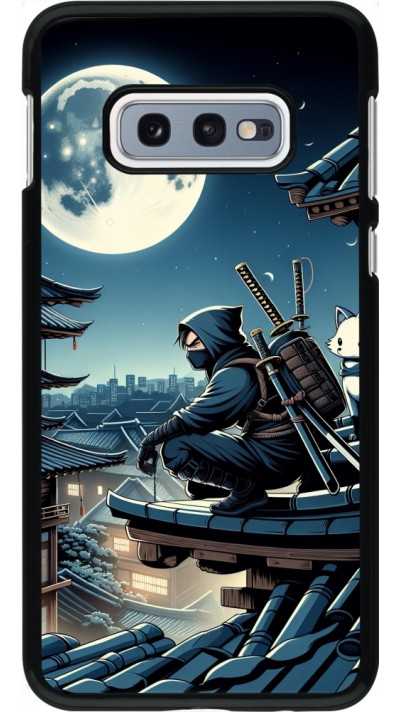 Samsung Galaxy S10e Case Hülle - Ninja unter dem Mond