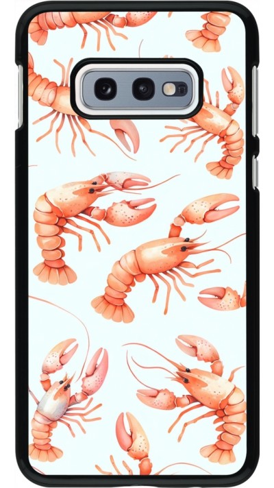 Coque Samsung Galaxy S10e - Pattern de homards pastels