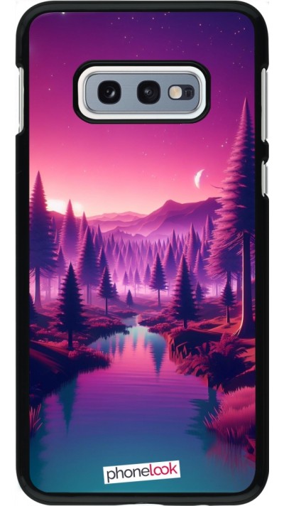 Samsung Galaxy S10e Case Hülle - Lila-rosa Landschaft