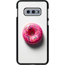 Coque Samsung Galaxy S10e - Weißer Hintergrund, pinker Donut