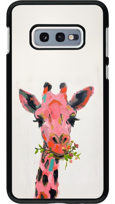 Coque Samsung Galaxy S10e - Pink Girafe Paint