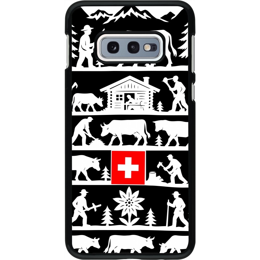 Coque Samsung Galaxy S10e - Poya Suisse 1 noir