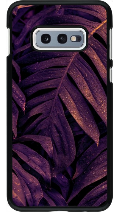 Samsung Galaxy S10e Case Hülle - Purple Light Leaves