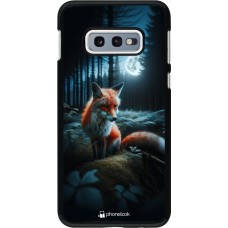 Coque Samsung Galaxy S10e - Renard lune forêt