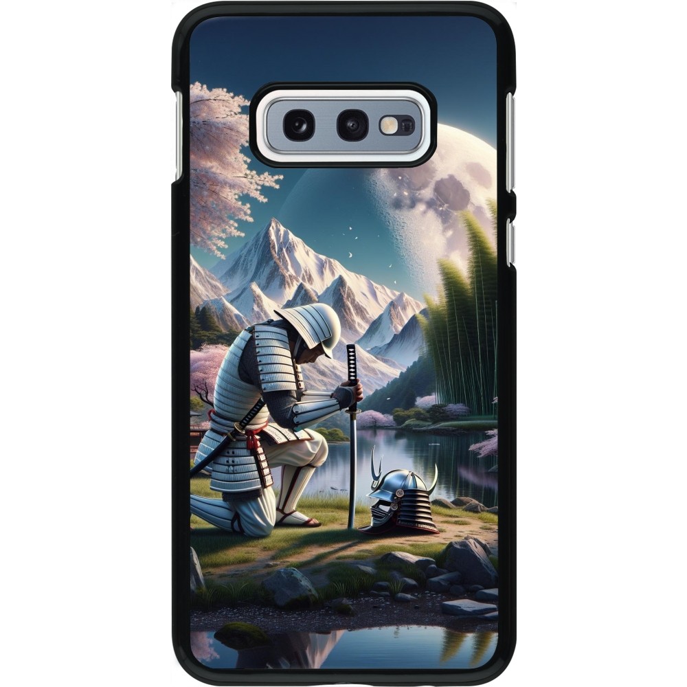 Samsung Galaxy S10e Case Hülle - Samurai Katana Mond