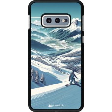Samsung Galaxy S10e Case Hülle - Snowboarder Berg