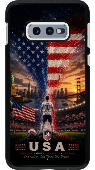 Coque Samsung Galaxy S10e - Football États-Unis splash 2026