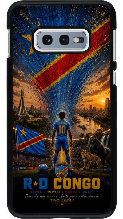Coque Samsung Galaxy S10e - Football République démocratique du Congo splash 2026