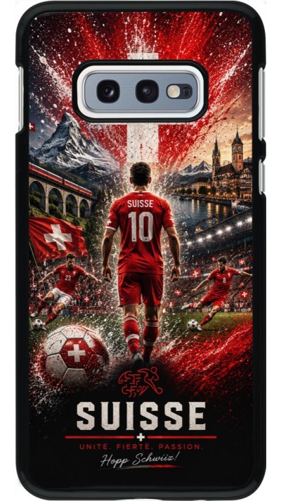 Coque Samsung Galaxy S10e - Football Suisse splash 2026