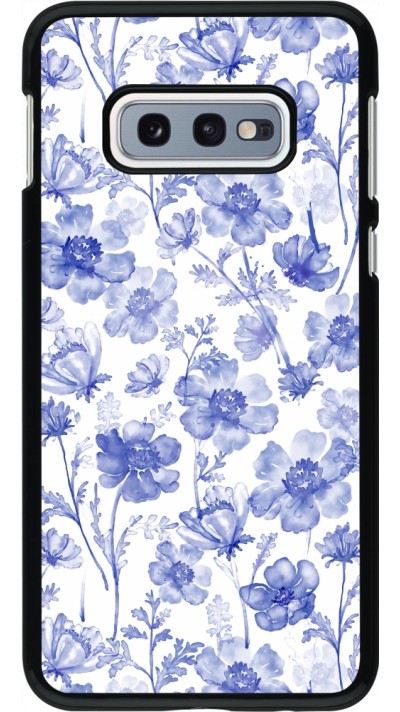 Samsung Galaxy S10e Case Hülle - Spring 23 watercolor blue flowers