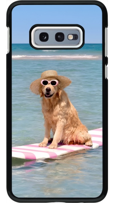Coque Samsung Galaxy S10e - Summer Dog on Paddle