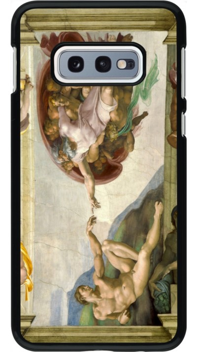 Coque Samsung Galaxy S10e - Tableau art - La Création d’Adam - Michel-Ange