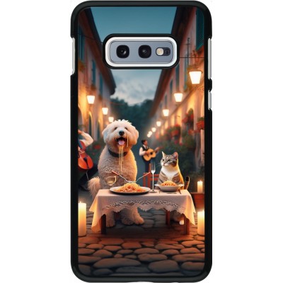 Coque Samsung Galaxy S10e - Valentine 2024 Dog & Cat Candlelight