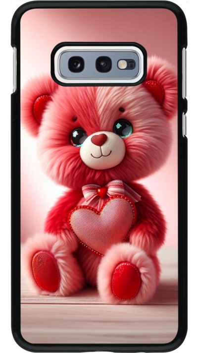 Samsung Galaxy S10e Case Hülle - Valentin 2024 Rosaroter Teddybär
