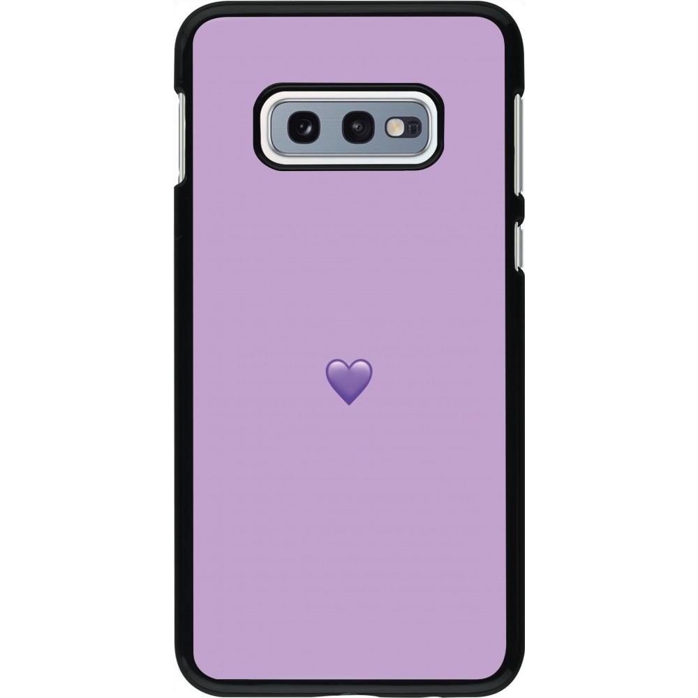 Samsung Galaxy S10e Case Hülle - Valentine 2023 purpule single heart