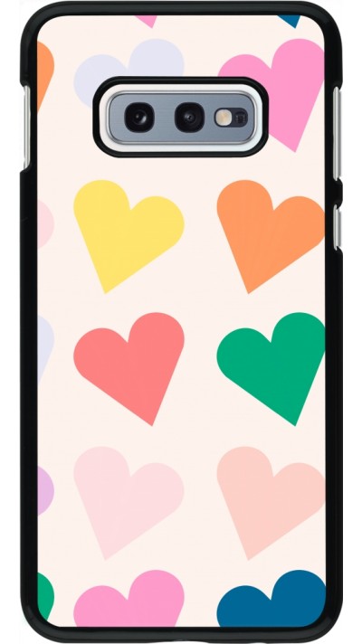 Coque Samsung Galaxy S10e - Valentine 2023 colorful hearts